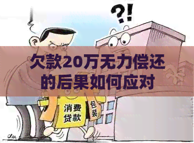 欠款20万无力偿还的后果如何应对