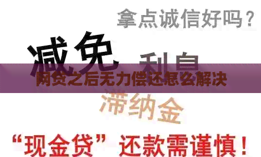 网贷之后无力偿还怎么解决