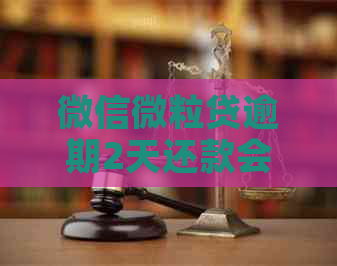 微信微粒贷逾期2天还款会有什么后果