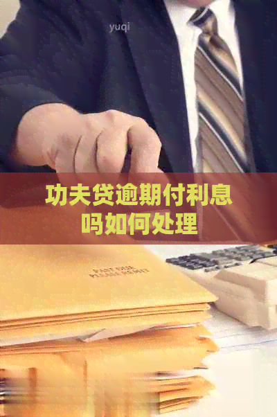 功夫贷逾期付利息吗如何处理