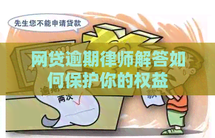 网贷逾期律师解答如何保护你的权益