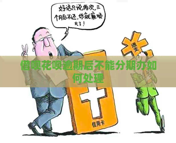 借呗花呗逾期后不能分期办如何处理