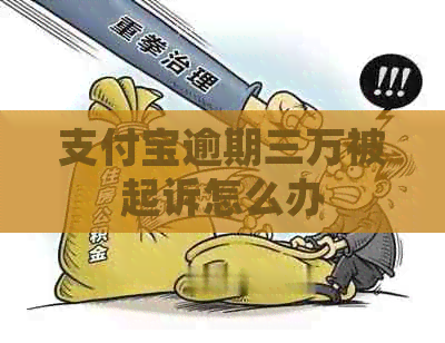 支付宝逾期三万被起诉怎么办