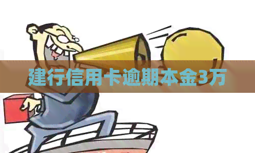 建行信用卡逾期本金3万