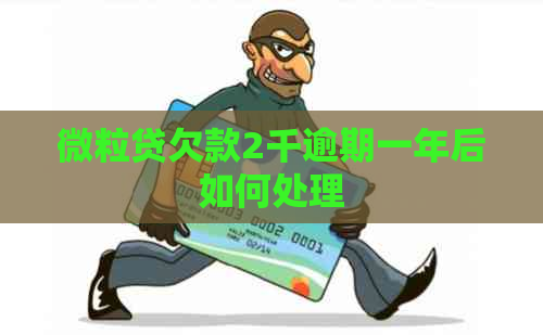 微粒贷欠款2千逾期一年后如何处理