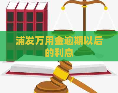 浦发万用金逾期以后的利息