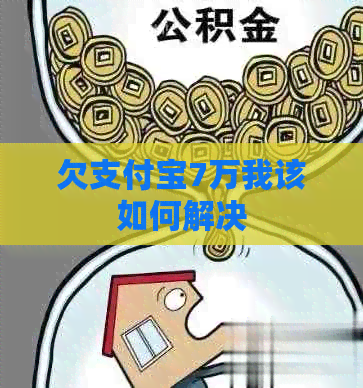 欠支付宝7万我该如何解决