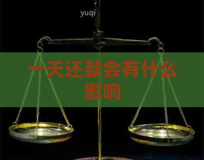 一天还款会有什么影响