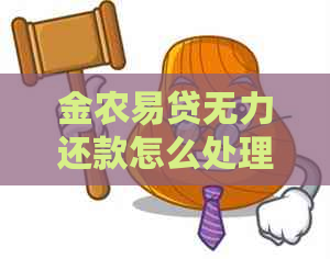 金农易贷无力还款怎么处理避免影响信用记录