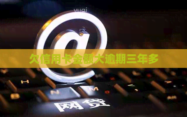 欠信用卡金额大逾期三年多