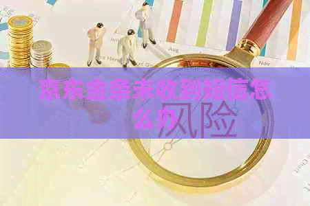 京东金条未收到短信怎么办