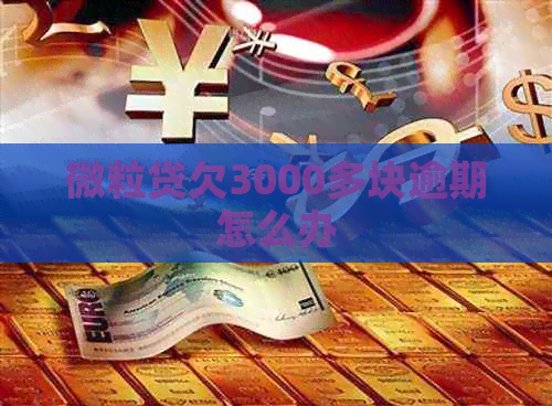 微粒贷欠3000多块逾期怎么办