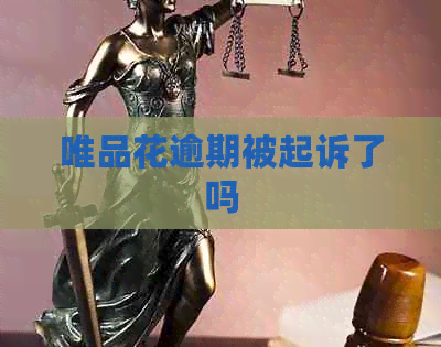 唯品花逾期被起诉了吗