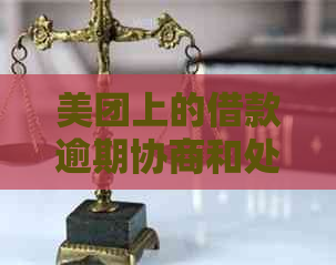 美团上的借款逾期协商和处理方法