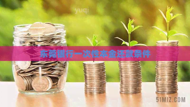 东莞银行一次性本金还款条件