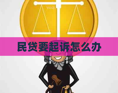 民贷要起诉怎么办