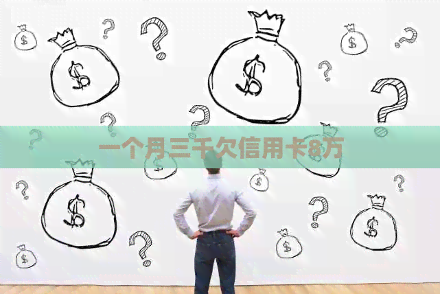 一个月三千欠信用卡8万