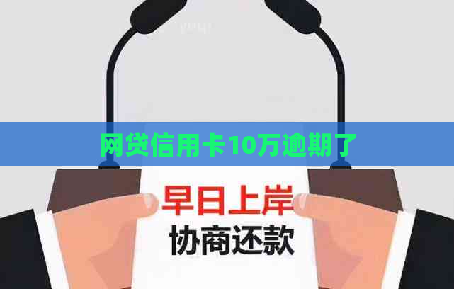 网贷信用卡10万逾期了