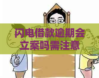 闪电借款逾期会立案吗需注意哪些问题