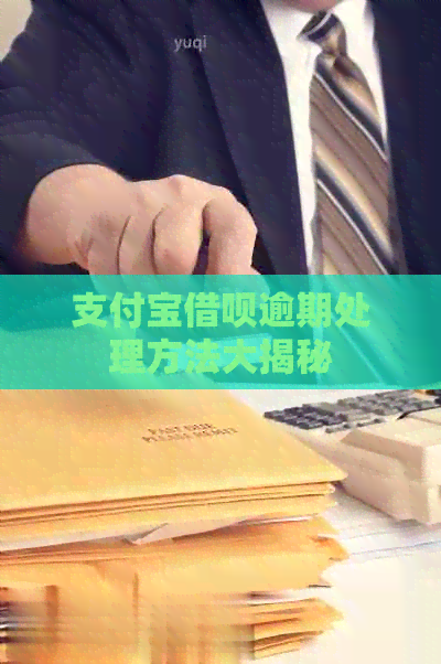 支付宝借呗逾期处理方法大揭秘