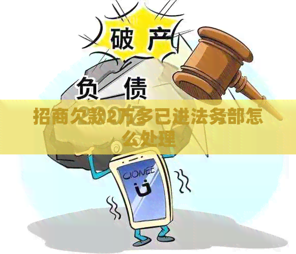 招商欠款2万多已进法务部怎么处理