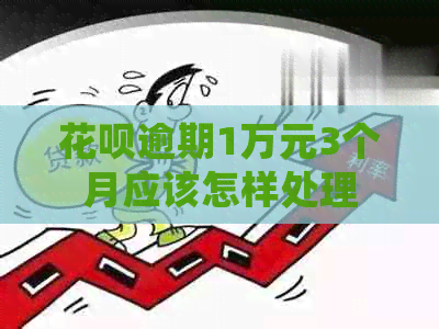 花呗逾期1万元3个月应该怎样处理