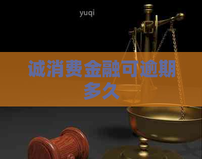 诚消费金融可逾期多久