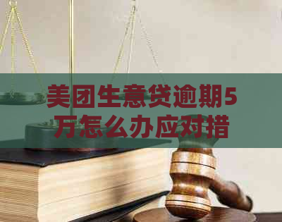 美团生意贷逾期5万怎么办应对措