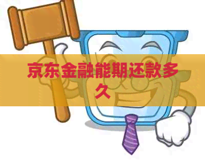 京东金融能期还款多久