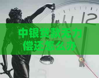 中银贷款无力偿还怎么办