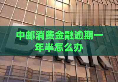 中邮消费金融逾期一年半怎么办