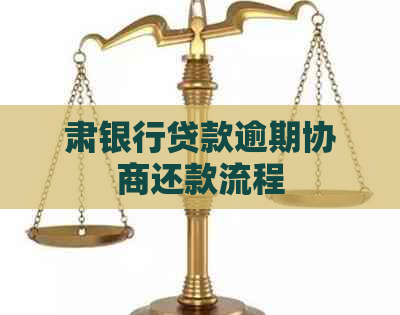 肃银行贷款逾期协商还款流程