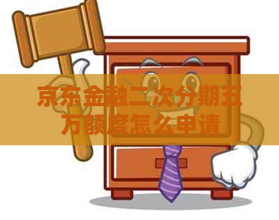 京东金融二次分期五万额度怎么申请