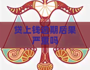 贷上钱逾期后果严重吗