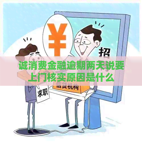 诚消费金融逾期两天说要上门核实原因是什么
