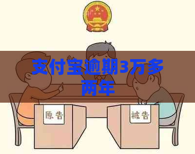 支付宝逾期3万多两年