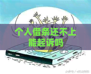 个人借条还不上能起诉吗