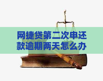 网捷贷第二次申还款逾期两天怎么办