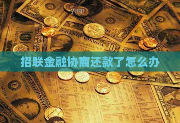 招联金融协商还款了怎么办