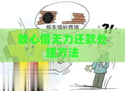 放心借无力还款处理方法
