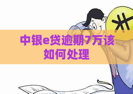 中银e贷逾期7万该如何处理