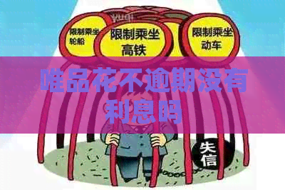 唯品花不逾期没有利息吗