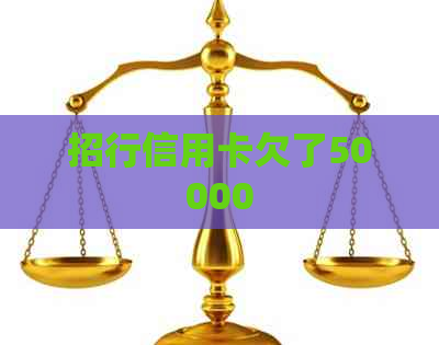 招行信用卡欠了50000