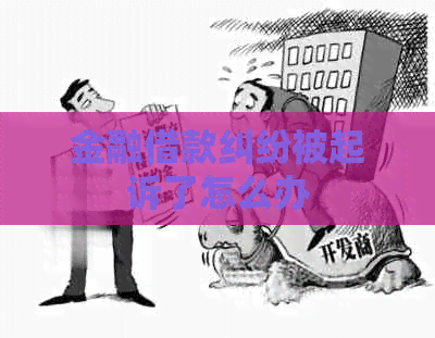 金融借款纠纷被起诉了怎么办