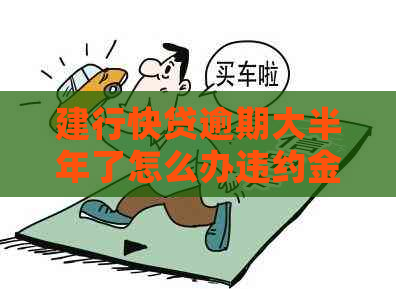 建行快贷逾期大半年了怎么办违约金怎么算