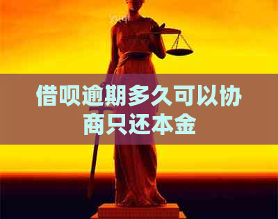 网贷逾期多久可以协商只还本金