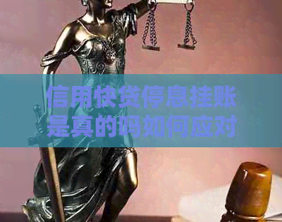 信用快贷停息挂账是真的吗如何应对