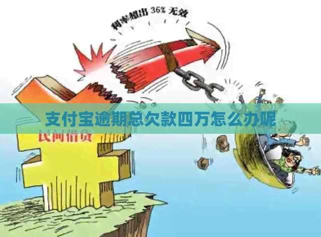 支付宝逾期总欠款四万怎么办呢