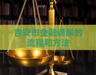 吉安市金融调解的流程和方法