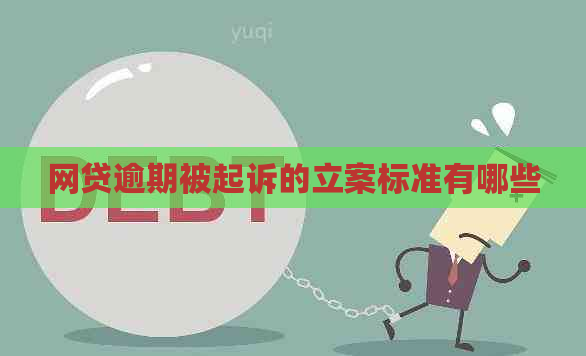 网贷逾期被起诉的立案标准有哪些
